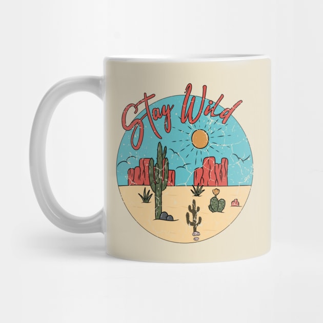 Stay Wild Summer Cactus, Desert Vibes, Desert Cactus, wild by UranusArts